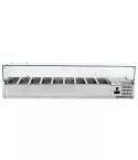 VITRINA REFRIGERATA PENTRU INGREDIENTE CAPACITATE 9XGN 1/3 DIM. 2000*395*435 MM 