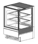 Vitrina expunere refrigerata, cu auto-servire, tip plug-in