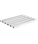 Foaie 600x400 mm pentru 5 paini frantuzesti, perforata si acoperita cu silicon