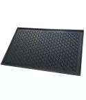 Tava reversibila BBQ/ Grill GN 1/1 din fonta, canelata/neteda