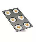 Tava GN 1/1 acoperita antiaderent pentru oua prajite, omlete si crêpe ø 12,5 cm