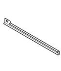 Pereche de ghidaje GN 2/1 (630/ 580 mm) pentru dulapuri refrigerare 1400 litri, 580 mm