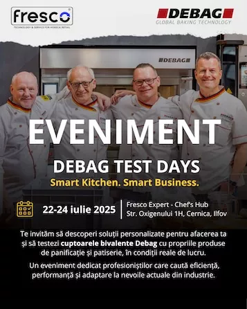 Debag Test Days | 22–24 iulie 2025, Chef’s Hub by Fresco Expert